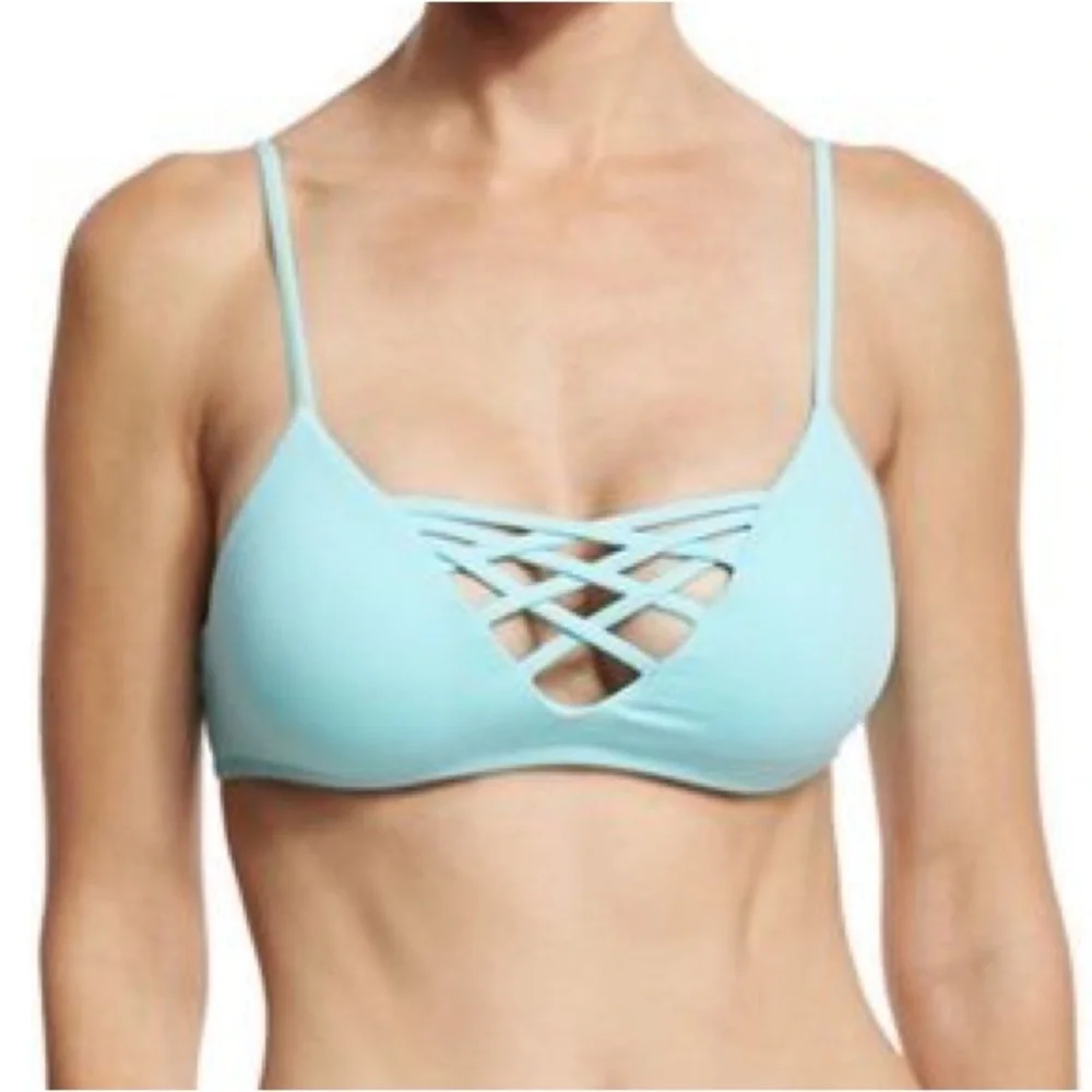 NWT Revolve L*space Jamie Strappy Bikini Top in Mint